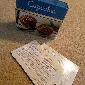 vintage cupcake recipe box